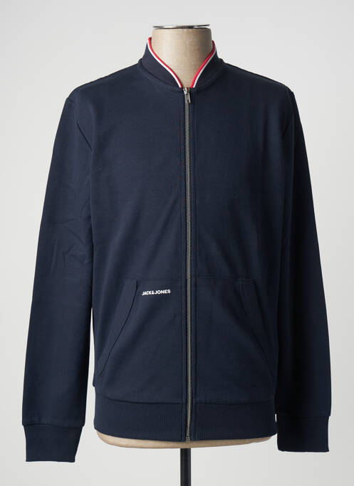 Veste casual coupe droite bleu JACK & JONES homme
