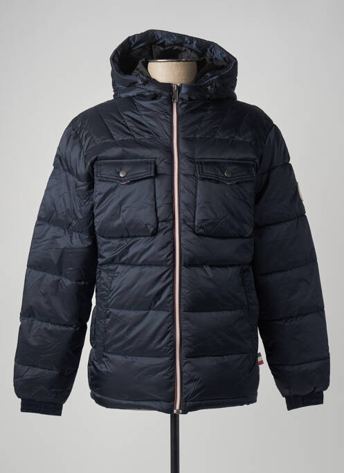 Doudoune manches longues a capuche bleu JACK & JONES homme