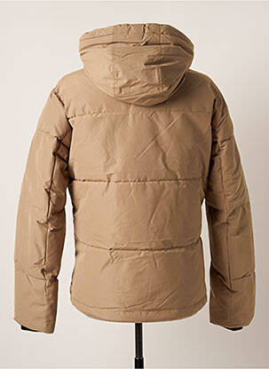 Doudoune manches longues a capuche beige JACK & JONES homme
