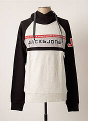 Sweat-shirt à capuche noir JACK & JONES pour homme seconde vue