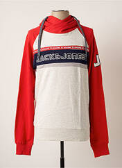 Sweat-shirt à capuche rouge JACK & JONES pour homme seconde vue