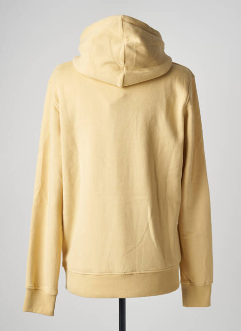 Sweat-shirt à capuche jaune JACK & JONES pour homme