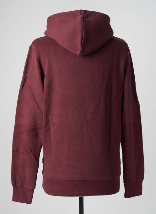 Sweat-shirt à capuche rouge JACK & JONES pour homme