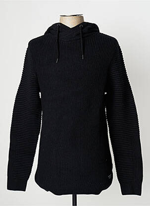 Pull col rond manches longues noir JACK & JONES homme