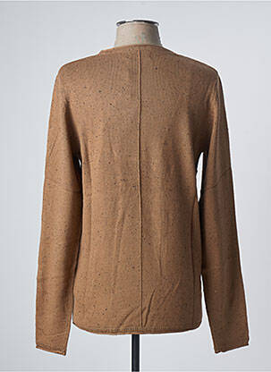 Pull stretch manches longues marron JACK & JONES homme