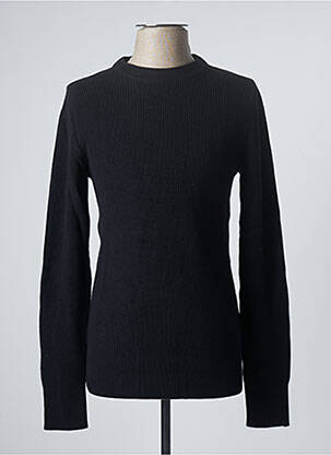 Pull stretch manches longues noir JACK & JONES homme