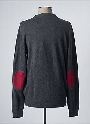 Pull col v manches longues gris JACK & JONES homme