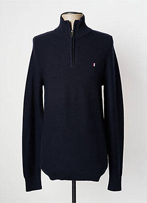 Pull maille tricot manches longues bleu JACK & JONES homme