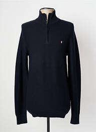 Pull col camionneur manches longues bleu JACK & JONES homme