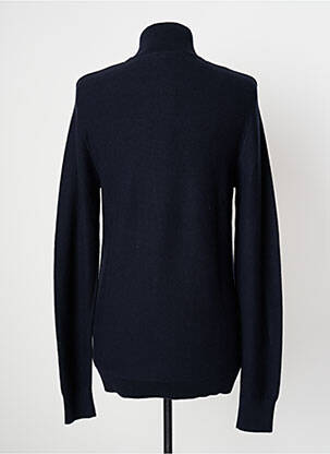 Pull maille tricot manches longues bleu JACK & JONES homme