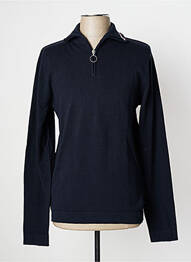 Pull col camionneur manches longues bleu JACK & JONES homme