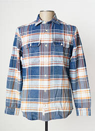 Chemise manches longues poches poitrine bleu JACK & JONES homme