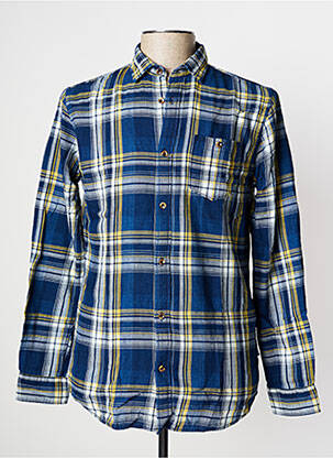 Chemise manches longues manches longues bleu JACK & JONES homme