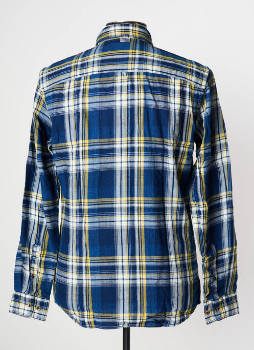 Chemise manches longues poches poitrine bleu JACK & JONES homme
