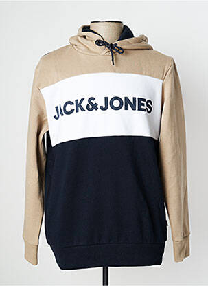 Sweat-shirt à capuche bleu JACK & JONES pour homme