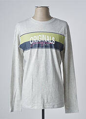 T-shirt gris JACK & JONES pour homme seconde vue