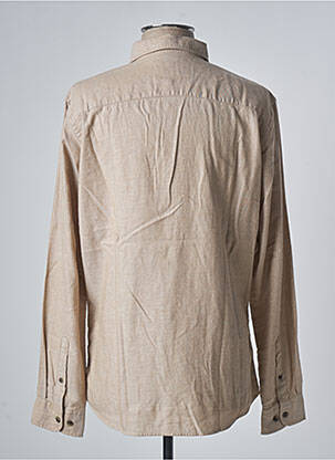 Chemise manches longues manches longues beige JACK & JONES homme
