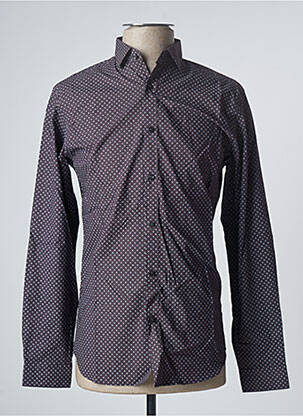 Chemise manches longues imprimé fantaisie violet JACK & JONES homme