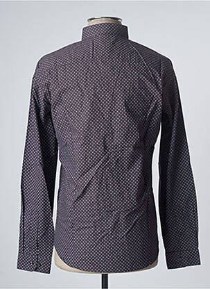 Chemise manches longues imprimé fantaisie violet JACK & JONES homme