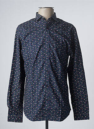 Chemise manches longues manches longues bleu JACK & JONES homme