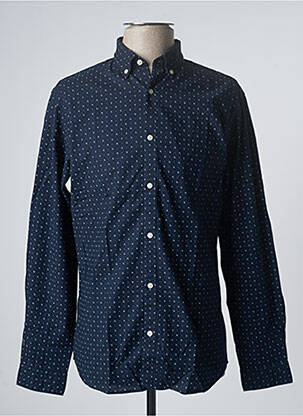 Chemise manches longues manches longues bleu JACK & JONES homme