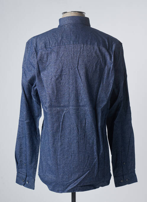 Chemise manches longues bleu JACK & JONES pour homme