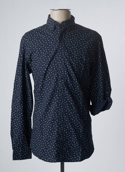 Chemise manches longues bleu JACK & JONES pour homme