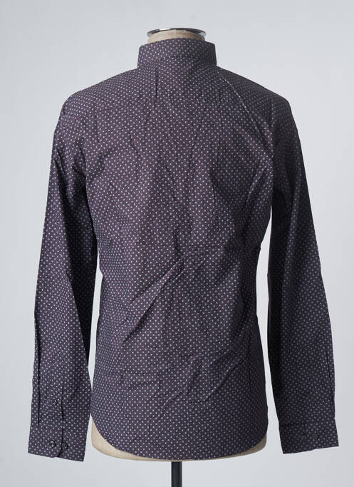 Chemise manches longues violet JACK & JONES pour homme