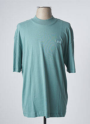 T-shirt broderie manches courtes vert JACK & JONES homme