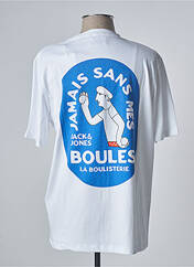 T-shirt blanc JACK & JONES pour homme seconde vue