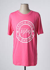 T-shirt rose JACK & JONES pour homme seconde vue
