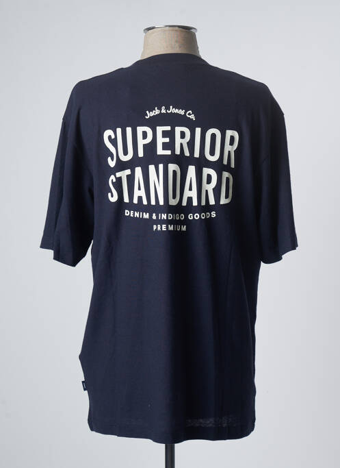 T-shirt coupe droite manches courtes bleu JACK & JONES homme