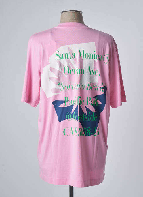 T-shirt rose JACK & JONES pour homme