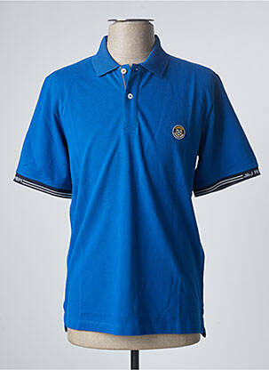 Polo coupe cintrée manches courtes bleu JACK & JONES homme