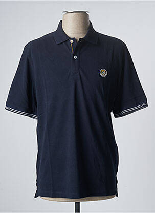 Polo stretch manches courtes bleu JACK & JONES homme
