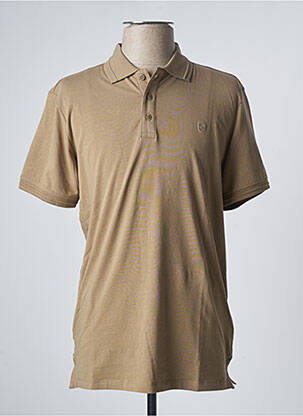 Polo tissage jersey manches courtes beige JACK & JONES homme