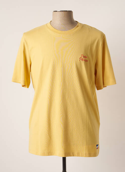 T-shirt jaune JACK & JONES X LA BOULISTERIE pour homme