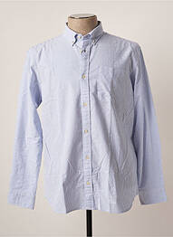 Chemise manches longues poches poitrine bleu JACK & JONES homme
