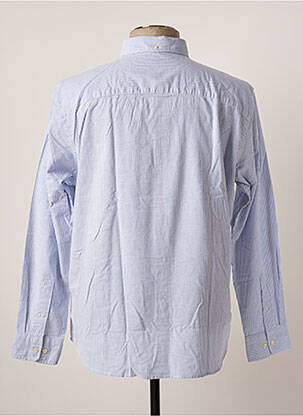 Chemise manches longues poches poitrine bleu JACK & JONES homme
