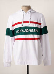 Sweat-shirt à capuche blanc JACK & JONES pour homme seconde vue