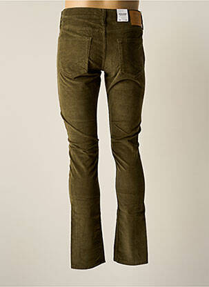Pantalon slim tissage velours taille normale vert JACK & JONES homme