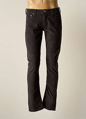 Pantalon slim tissage velours taille normale gris JACK & JONES homme