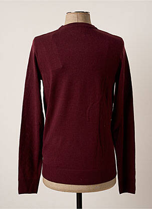 Pull stretch manches longues rouge JACK & JONES homme
