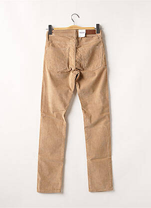 Pantalon slim tissage velours taille normale beige JACK & JONES homme