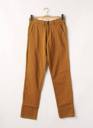 Pantalon chino tissage popeline taille normale marron JACK & JONES homme