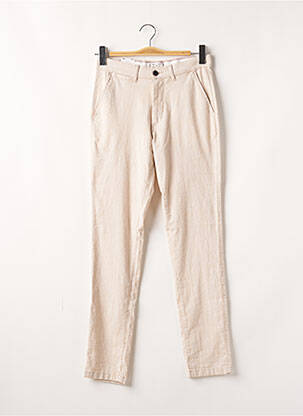 Pantalon chino tissage chiné taille normale beige JACK & JONES homme
