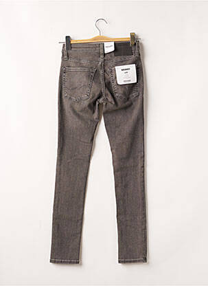 Jeans skinny broderie rivets taille basse gris JACK & JONES homme