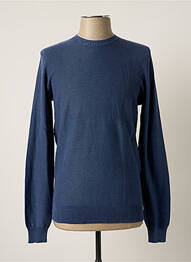Pull tissage chiné manches longues bleu DAN JOHN homme