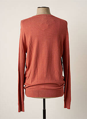 Pull finition bords-côtes manches longues marron CELIO homme