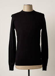 Pull col rond manches longues noir SORBINO homme